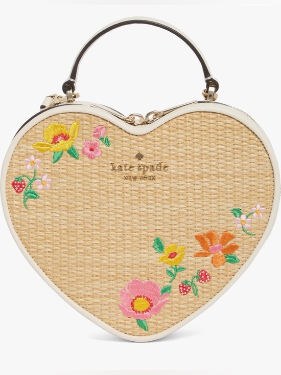 kate spade Handbags - kate spade Love Shack Rattan Heart Purse